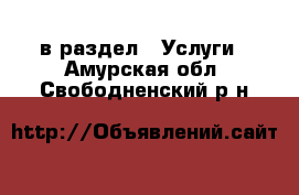  в раздел : Услуги . Амурская обл.,Свободненский р-н